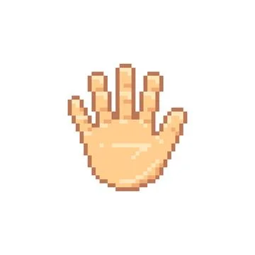Palm Icon Pixel Stock Illustration