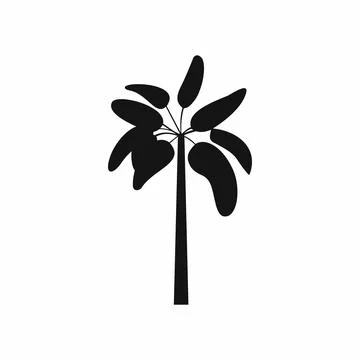 Palm icon in simple style Stock Illustration