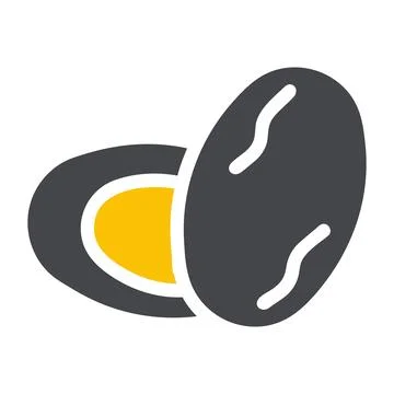 Palm icon solid grey yellow style ramadan illustration vector element and s.. Illustrazione stock