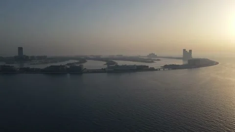 Palm Jumeirah Stock Footage 156963035