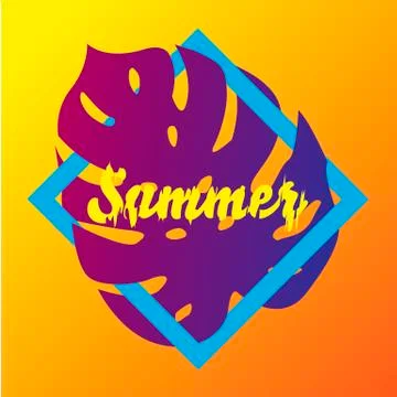 Palm leaf on a bright background Ilustración de archivo