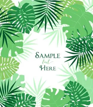 Palm leaf decoration Stock Illustration