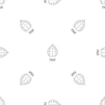 Palm leaf pattern seamless vector イラスト素材