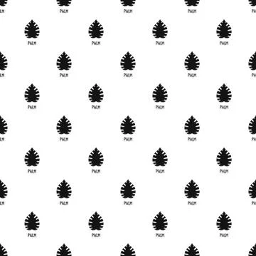 Palm leaf pattern seamless vector Illustrazione stock