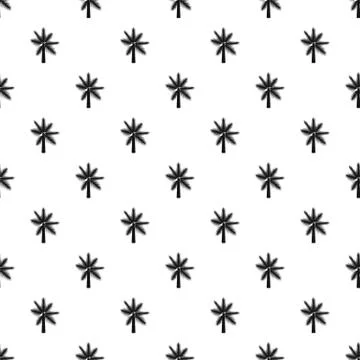 Palm leaf pattern, simple style Stock Illustration