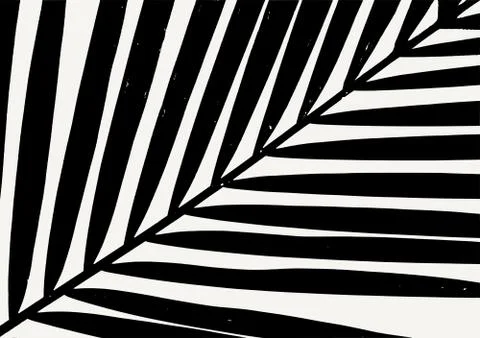 Palm Leaf Poster Design Illustrazione stock