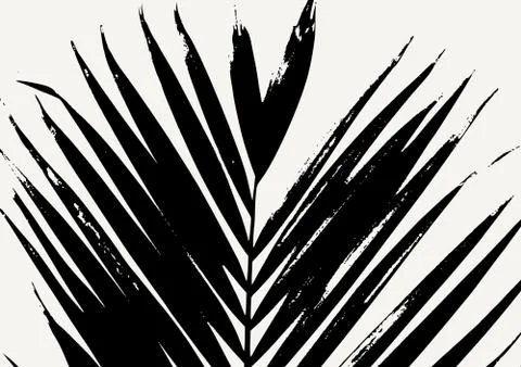 Palm Leaf Poster Design Stock-Illustration