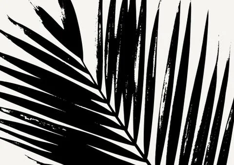 Palm Leaf Poster Design Stock-Illustration