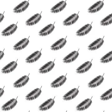 Palm Leaf Seamless Pattern Background. Vector Illustration Stockillustratie