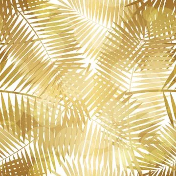 Palm Leaf Seamless Pattern Background Vector Illustration 스톡 일러스트