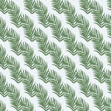 Palm leaf seamless pattern background. Beach seamless pattern wallpaper of Illustrazione stock