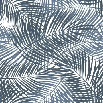 Palm Leaf Seamless Pattern Background Illustration Illustrazione stock