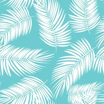 Palm Leaf  Seamless Pattern Background Illustration Illustrazione stock