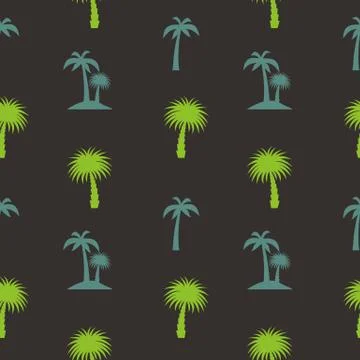 Palm Leaf  Seamless Pattern Background Illustration Illustrazione stock