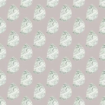 Palm leaf seamless pattern with hand drawn in line tropical print. Modern nat Stock Illustration