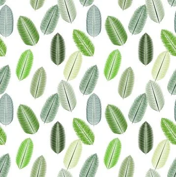 Palm Leaf. Seamless Pattern. Vector Illustration Stockillustratie