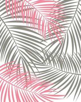 Palm Leaf Vector Background Illustration Stock Illustration