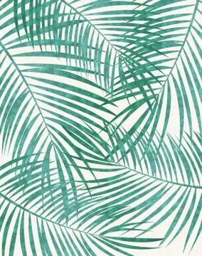 Palm Leaf Vector Background Illustration Illustrazione stock