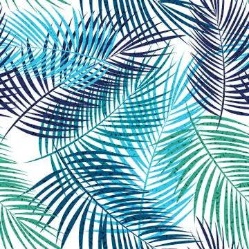 Palm Leaf Vector Background Illustration イラスト素材