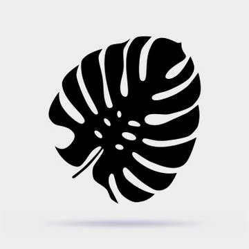 Palm leaf vector icon isolated Ilustração Stock