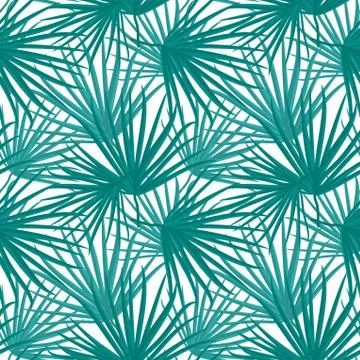 Palm Leaf Vector Seamless Pattern Background Illustration Illustrazione stock