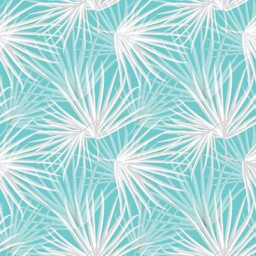 Palm Leaf Vector Seamless Pattern Background Illustration イラスト素材