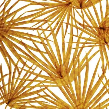 Palm Leaf Vector Seamless Pattern Background Illustration Illustrazione stock