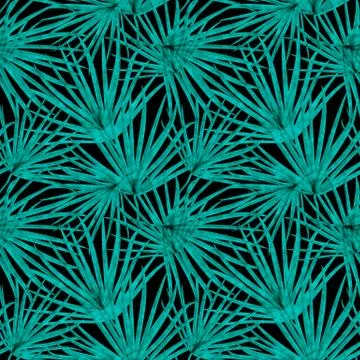 Palm Leaf Vector Seamless Pattern Background Illustration Illustrazione stock