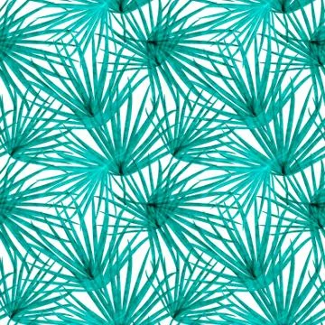 Palm Leaf Vector Seamless Pattern Background Illustration Illustrazione stock