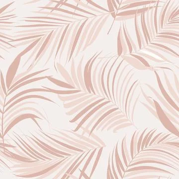 Palm leaf vector seamless pattern Illustrazione stock