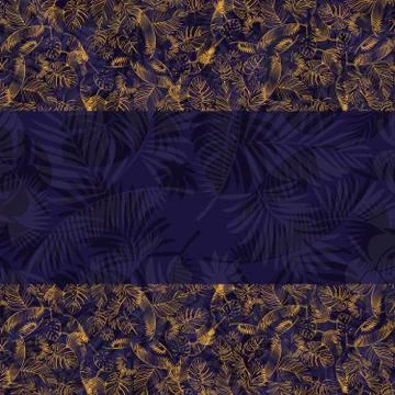 Palm leaves background Stock Illustration