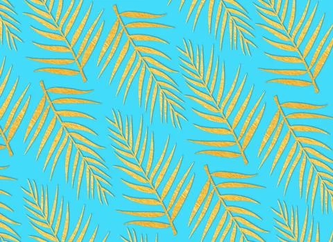 Palm leaves Stock Illustration