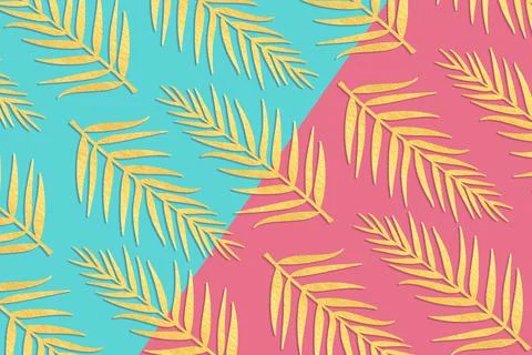 Palm leaves Stock Illustration