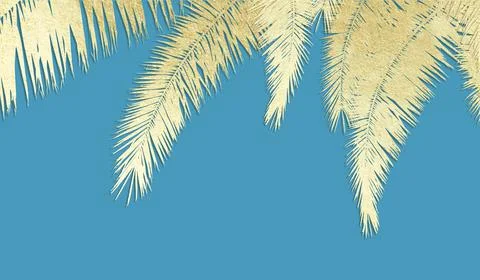 Palm leaves Stock Illustration
