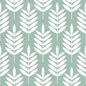 Palm leaves seamless vector pattern Stock Illustration