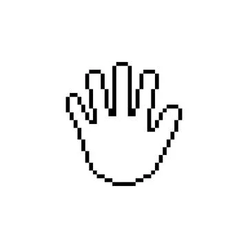 Palm Line Art Pixel イラスト素材