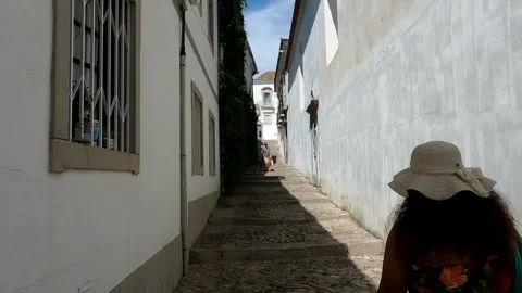 Palm-Lined Streets in Ayamonte Stock Footage 287561917