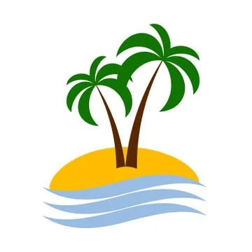 Palm logo isolated Stock-Illustration