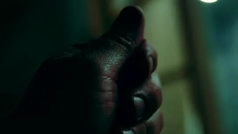 The palm of a man's hand Stock Footage 153052220