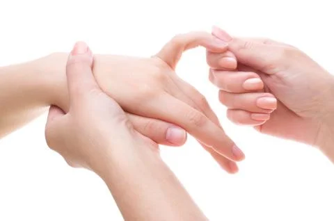 Palm massage Stock Photos