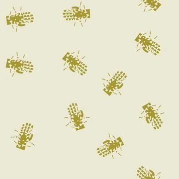 Palm needles acupuncture glyph vector seamless pattern 스톡 일러스트
