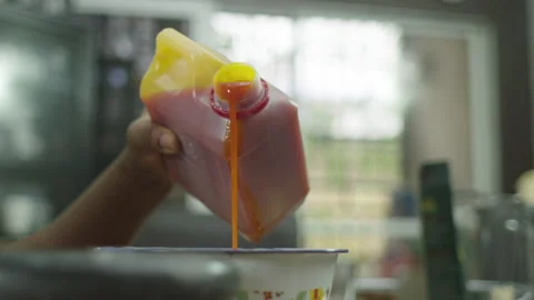 Palm oil for cooking Stock Footage 339785046