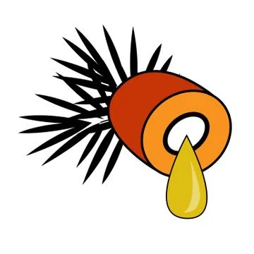 Palm oil fruit vector Stock Illustration