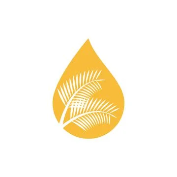 Palm oil logo Stock-Illustration