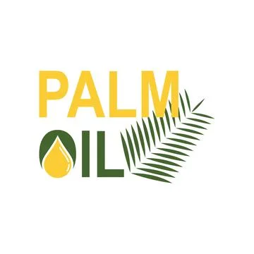 Palm oil logo Stock-Illustration