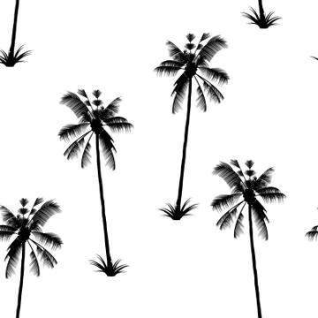 The Palm pattern. Exotic tree. Tropical delight Stock Illustration