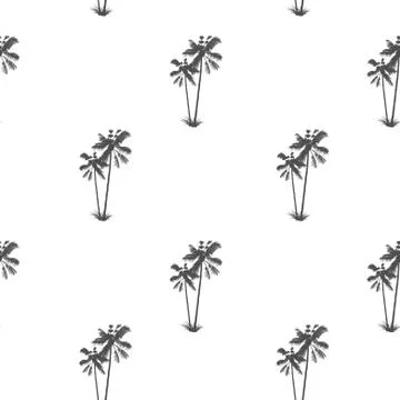 Palm pattern. Exotic Tropical tree. Tropical delight Stock Illustration