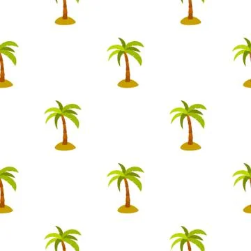 Palm pattern flat Stock Illustration