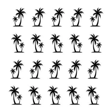 Palm pattern for textile fabric or wallpaper background. Stock Illustration