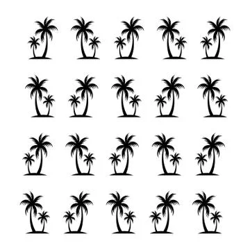 Palm pattern for textile fabric or wallpaper background. Stock Illustration
